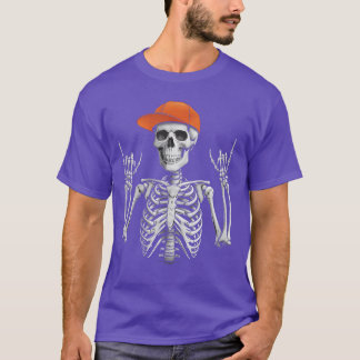 Rocker-Skelett-Mütze Skater Cool Halloween Punk-Ro T-Shirt