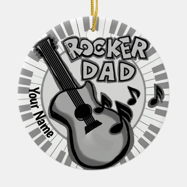 Rocker Vater Ornament (Vorne)