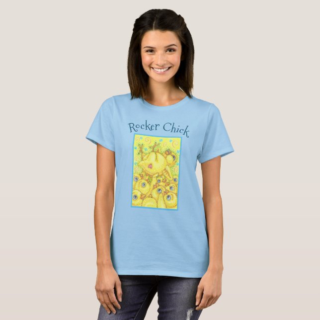 ROCKERSCHICK, MOSH PIT EASTER SPRING T - SHIRT (Vorne ganz)