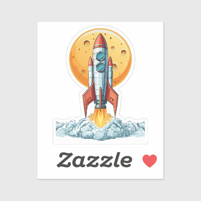 rocket aufkleber (Blatt)