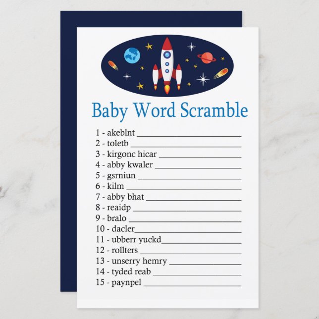 Rocket Baby Wortspiel (Vorne/Hinten)