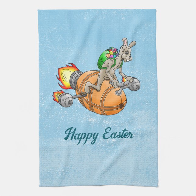 Rocket Bunny Geschirrtuch (Vertikal)