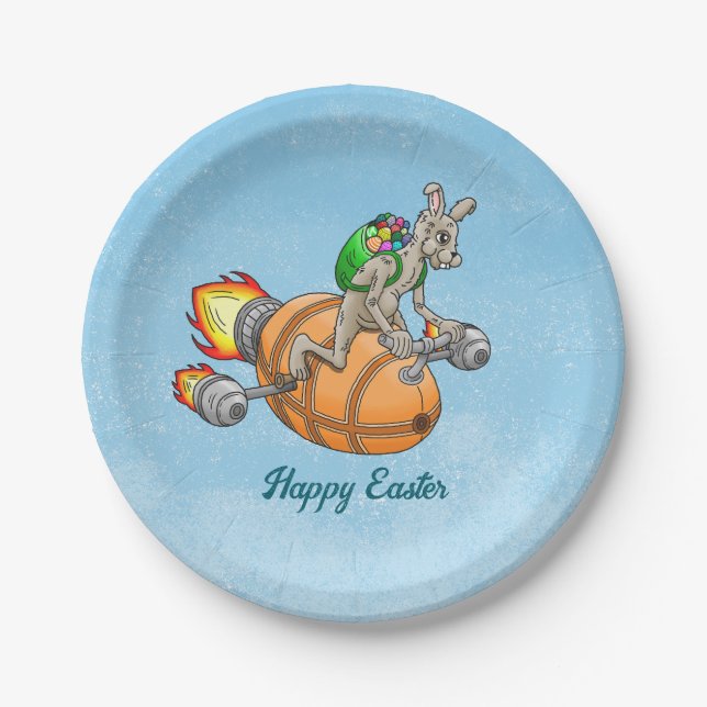 Rocket Bunny Pappteller (Vorderseite)