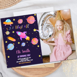 Rocket Espace extra-atmosphérique Invitations avec
