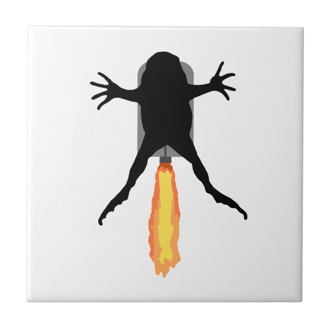 Rocket Frog Fliese (Vorderseite)