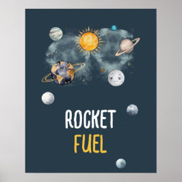 Rocket Fuel Galaxy WeltraumBaby Boy Poster