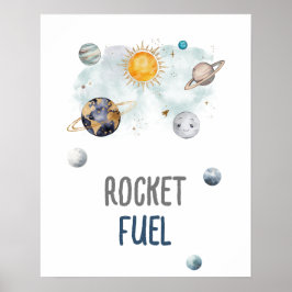Rocket Fuel Galaxy WeltraumBaby Boy Poster