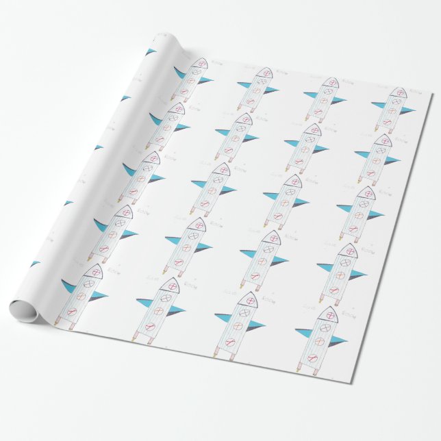 ROCKET GESCHENKPAPIER (Ungerollt)