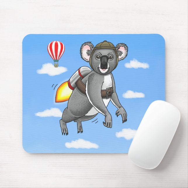 Rocket Koala Mousepad (Mit Mouse)
