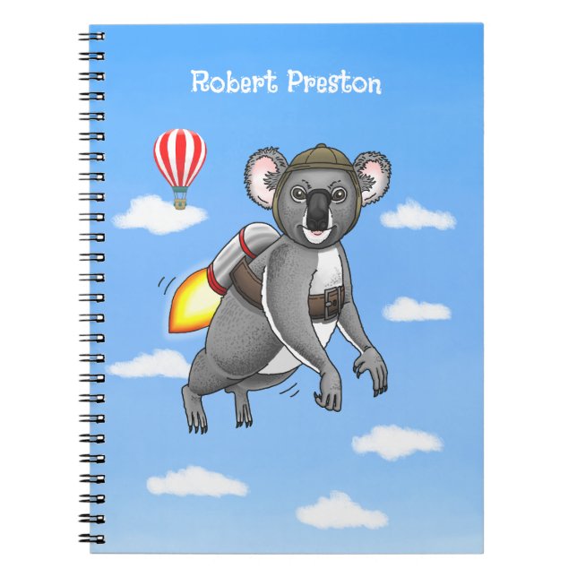 Rocket Koala Notizblock (Vorderseite)