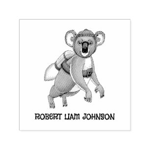 Rocket Koalas Jetpack-Fahrt Permastempel