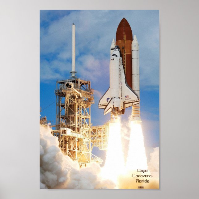Rocket Launch Florida USA Poster (Vorne)