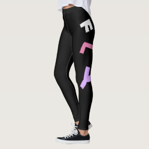 Rocket - Lila & PinkAbstract Pop Art. FLIEGEN! Leggings