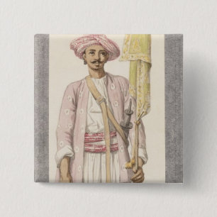 Rocket-Mann von Tipoo Sultan (1750-99), c.1793-4 Button