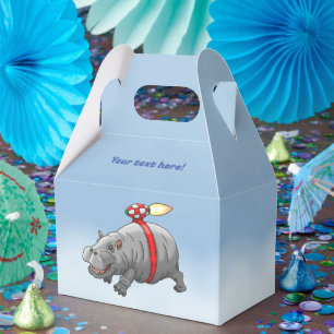 Rocket Nilpferd Geburtstag Geschenkschachtel
