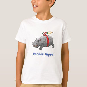 Rocket Nilpferd Geburtstag T-Shirt