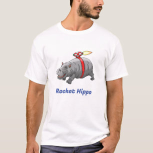 Rocket Nilpferd Geburtstag T-Shirt