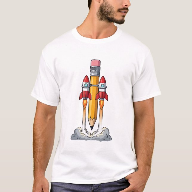 Rocket Pencil T-Shirt (Vorderseite)