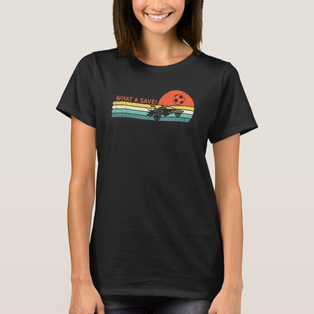 Rocket Rc Soccer Car Retro Style Gamer T-Shirt (Vorderseite)