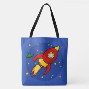 Rocket Red All-Over-Print Tote Bag Tasche