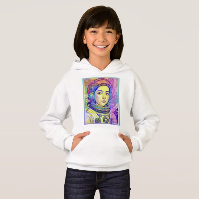 ROCKET SCIENTIST GIRL HOODIE (Vorne ganz)