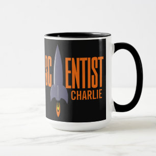 Rocket Scientist nom personnalisé tasses