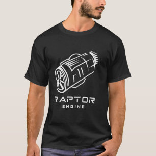Rocket Scientist Starship Raptor Motor für Raumfah T-Shirt