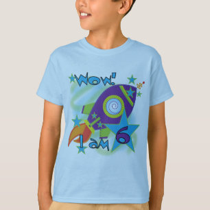 Rocket Ship 6e Anniversaire Tshirts et cadeaux