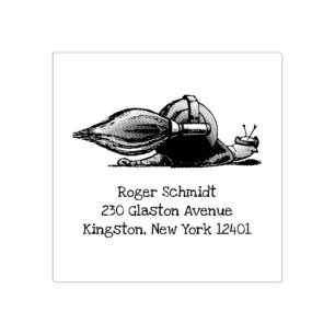 Rocket Snail Gummistempel