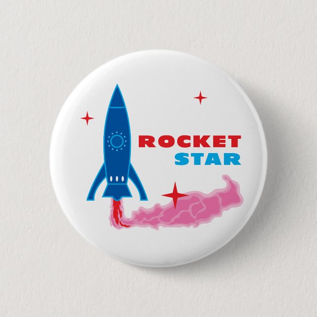 Rocket Star Button (Vorderseite)