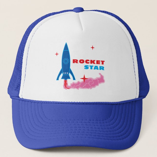 Rocket Star Truckerkappe (Vorderseite)