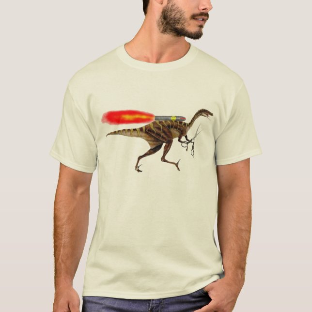 Rocket Velociraptor Shirt (Vorderseite)