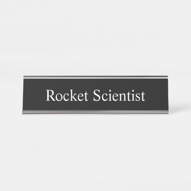 Rocket-Wissenschaftler, Schreibtischnamensplakette (Vorderseite )