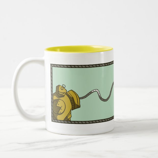 Rocket-Zupacken-Tasse Zweifarbige Tasse (Links)