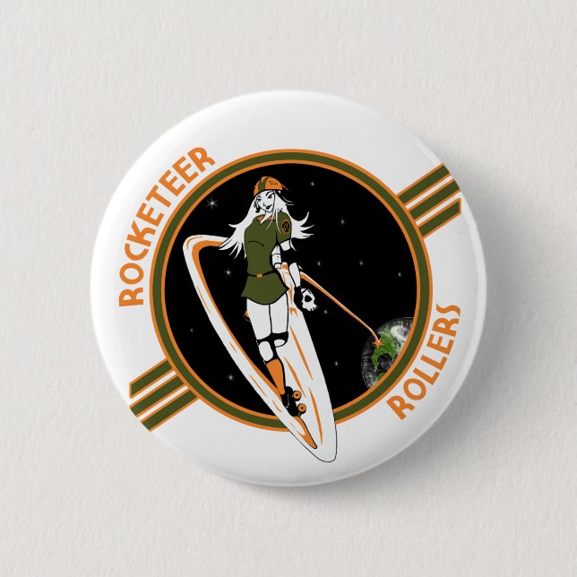 Rocketeer-Rollen-Knopf Button (Vorderseite)