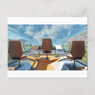 RocketLodge 3D Räume Kabine - Postkarte