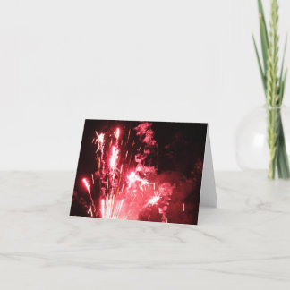 "Rockets roter greller Glanz" Notecard Karte