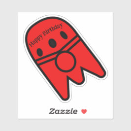 Rocketship Birthday Party Aufkleber