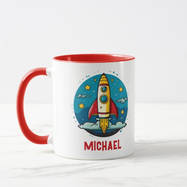 Rocketship Mug Tasse (Links)