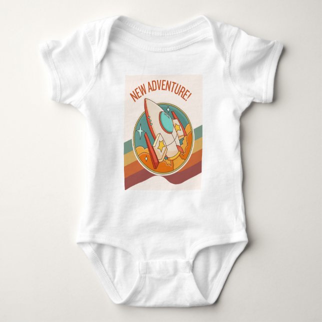 Rocketship Neues Abenteuer Baby Strampler (Vorderseite)