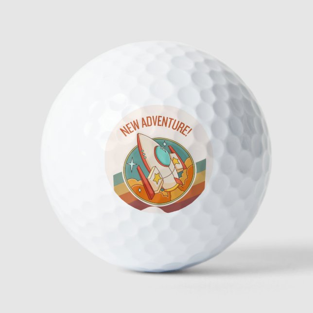 Rocketship Neues Abenteuer Golfball (Vorderseite)