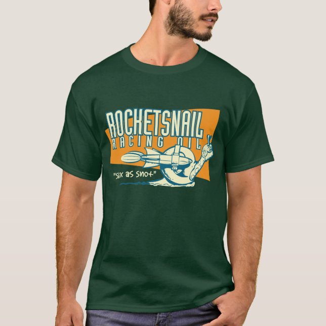 RocketSnail, das Öl-Shirt läuft T-Shirt (Vorderseite)