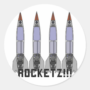 Rocketz3 Runder Aufkleber