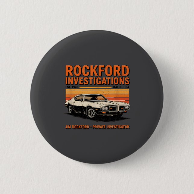 Rockford Detective Agency - Rockford Files  Button (Vorderseite)