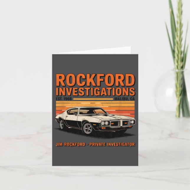 Rockford Detective Agency - Rockford Files  Karte (Vorderseite)
