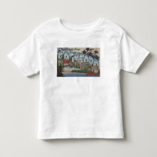 Rockford, Illinois - große Buchstabe-Szenen Kleinkind T-shirt