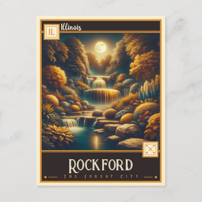 Rockford, Illinois | VINTAG Postkarte (Vorderseite)