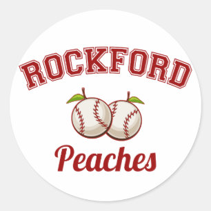 Rockford Peaches Runder Aufkleber