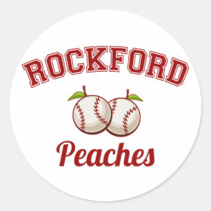 Rockford-Pfirsiche Runder Aufkleber