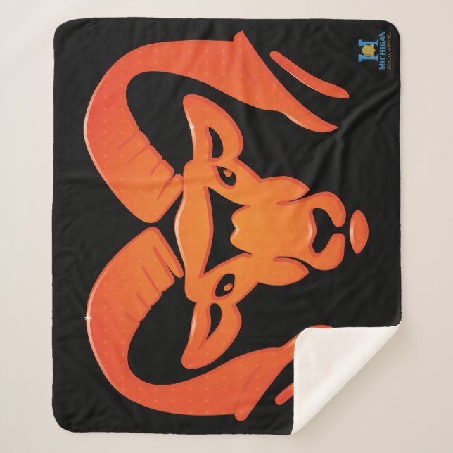 Rockford Rams #4 Sherpa Blanket Sherpadecke (Vorderseite)